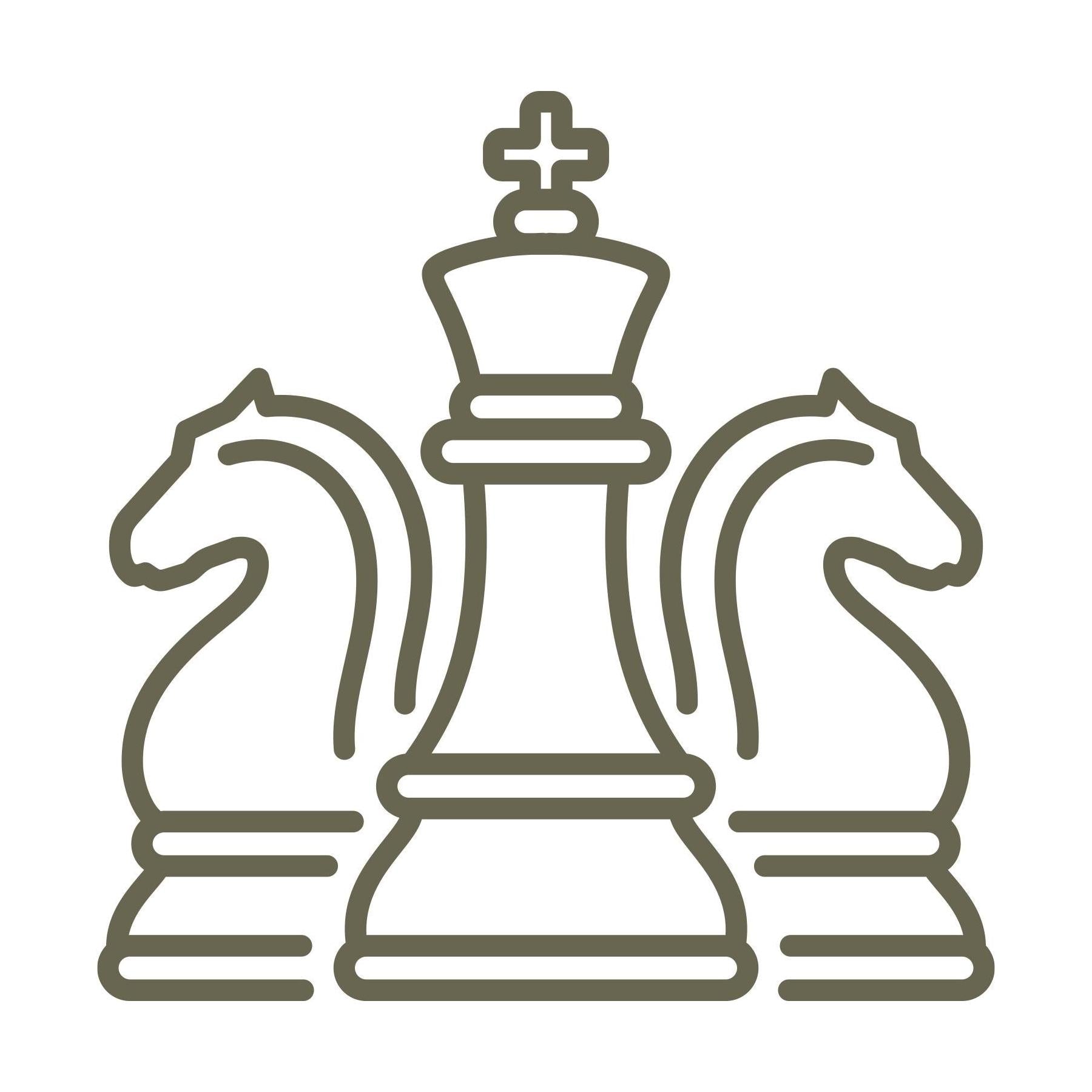 Chess Pieces Delrin Leather Stamp