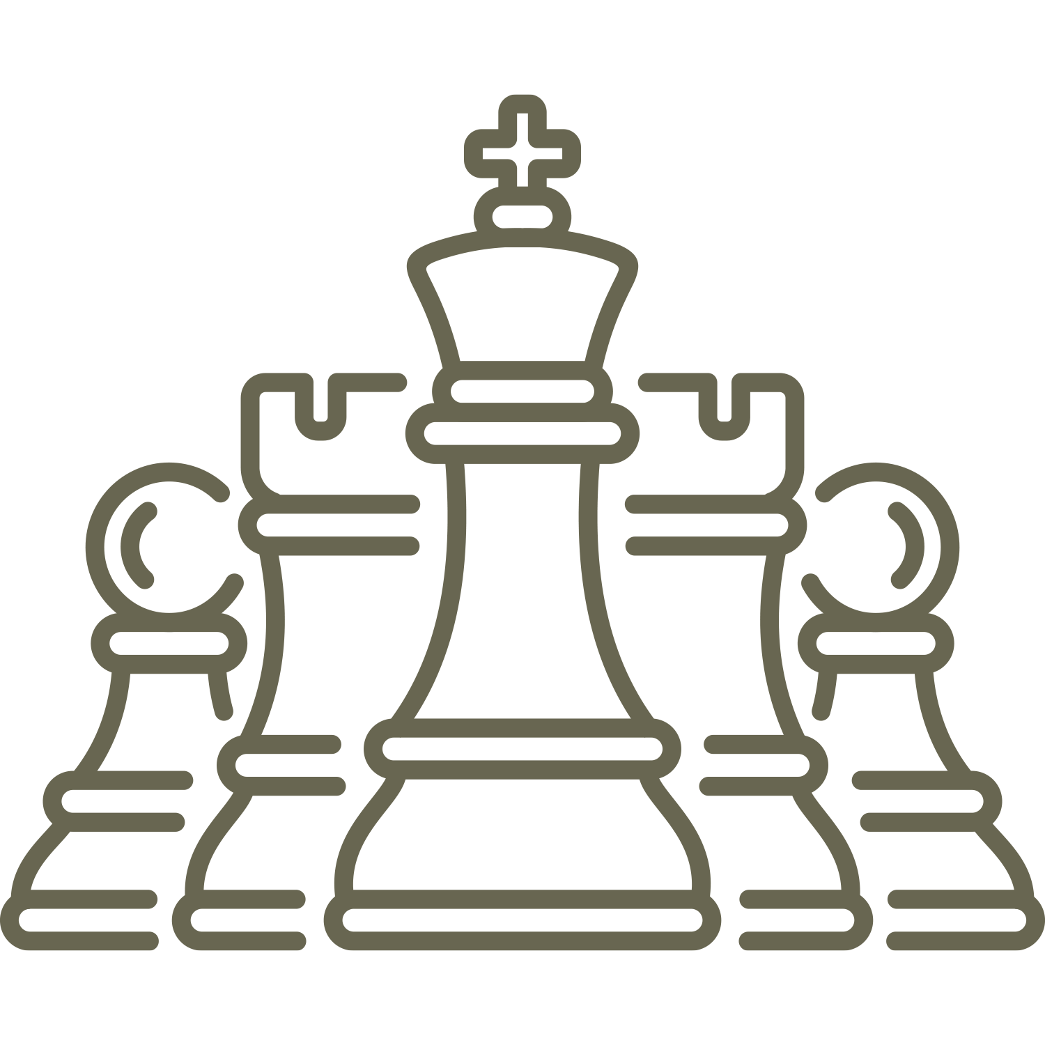 Chess Pieces Delrin Leather Stamp