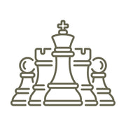 Chess Pieces Delrin Leather Stamp