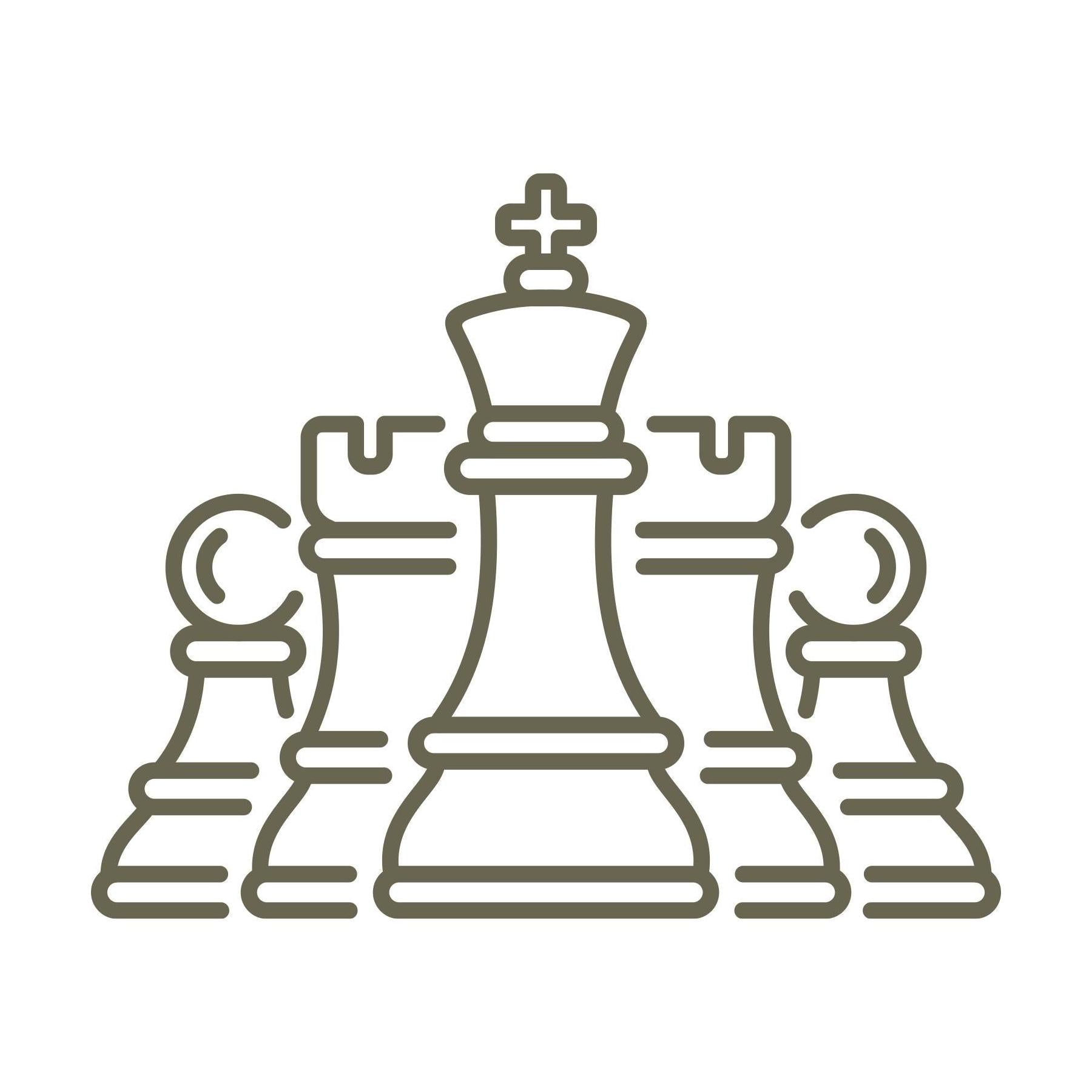Chess Pieces Delrin Leather Stamp