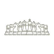 Chess Pieces Delrin Leather Stamp
