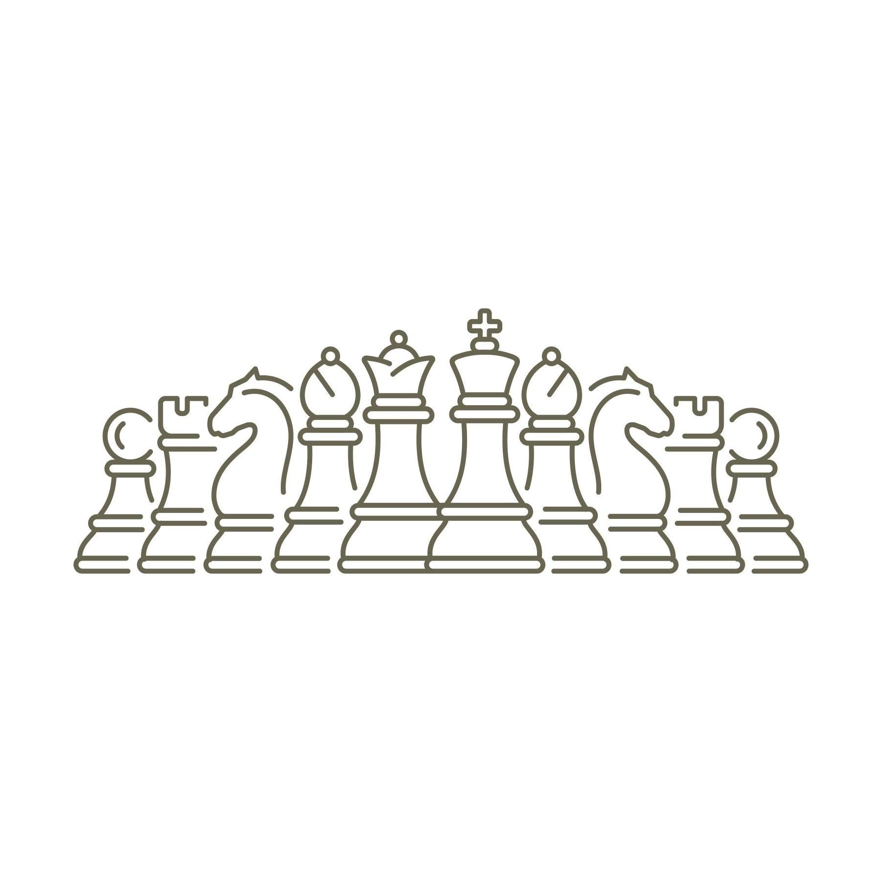 Chess Pieces Delrin Leather Stamp