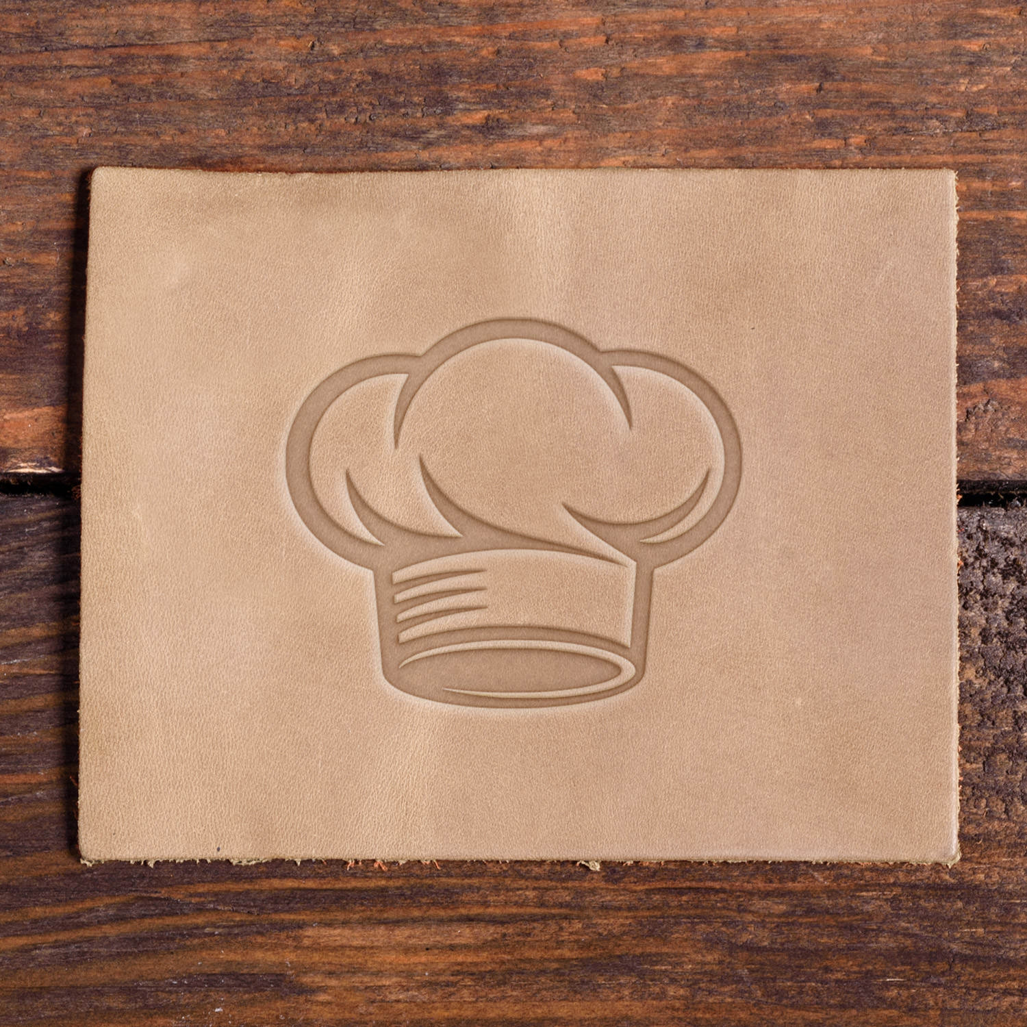 Chef Hat Delrin Leather Stamp