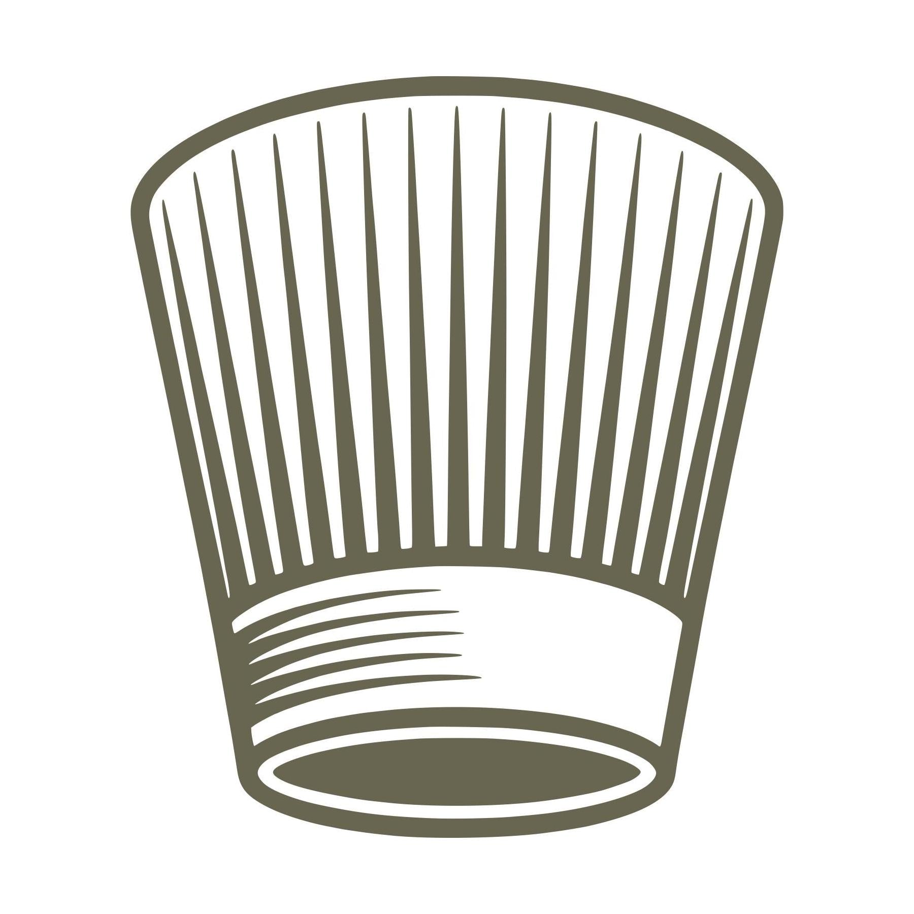 Chef Hat Delrin Leather Stamp