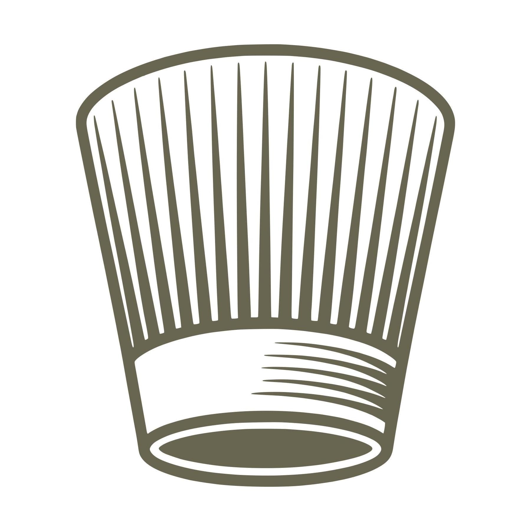 Chef Hat Delrin Leather Stamp