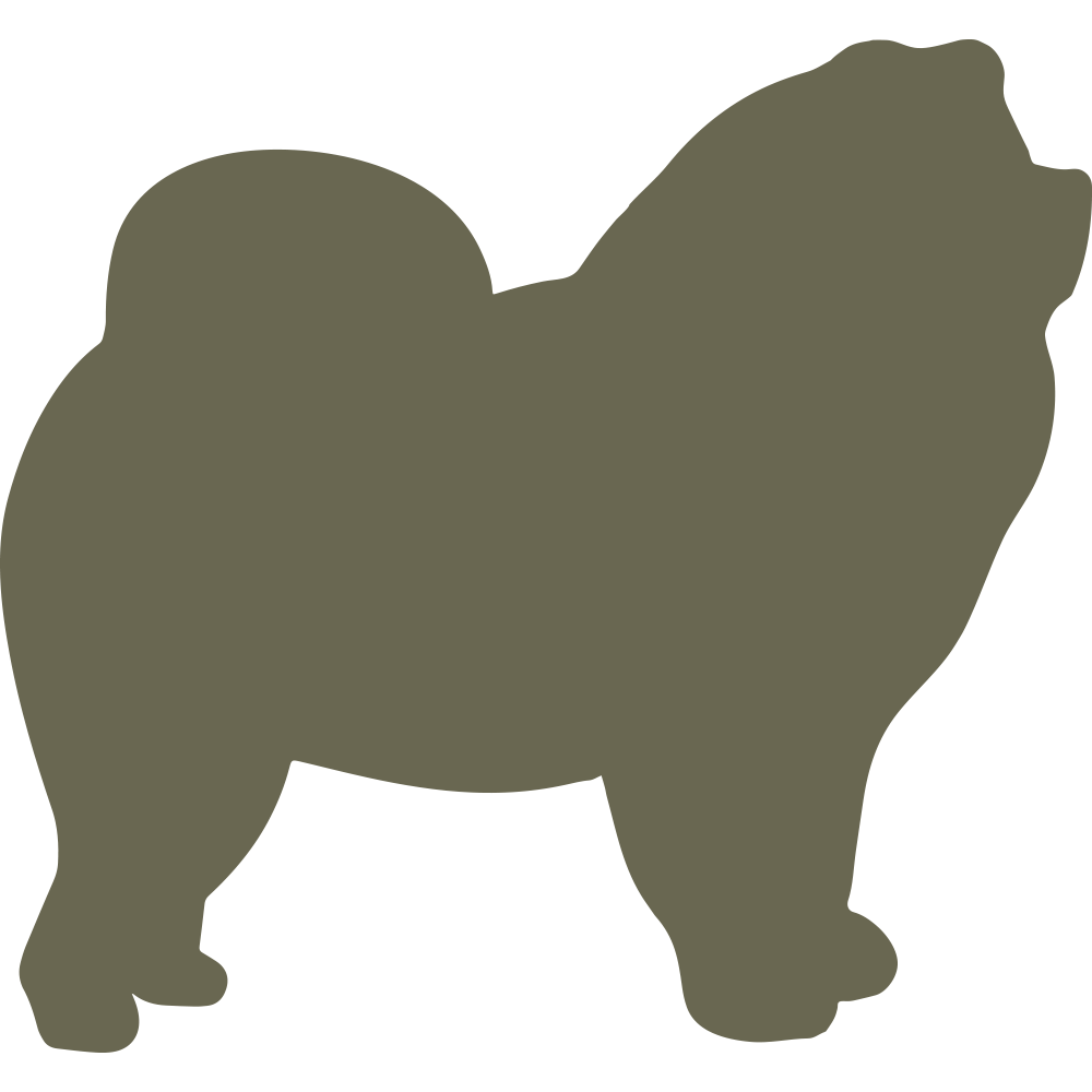 Chow Chow Dog Delrin Leather Stamp