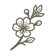 Cherry Blossom Delrin Leather Stamp
