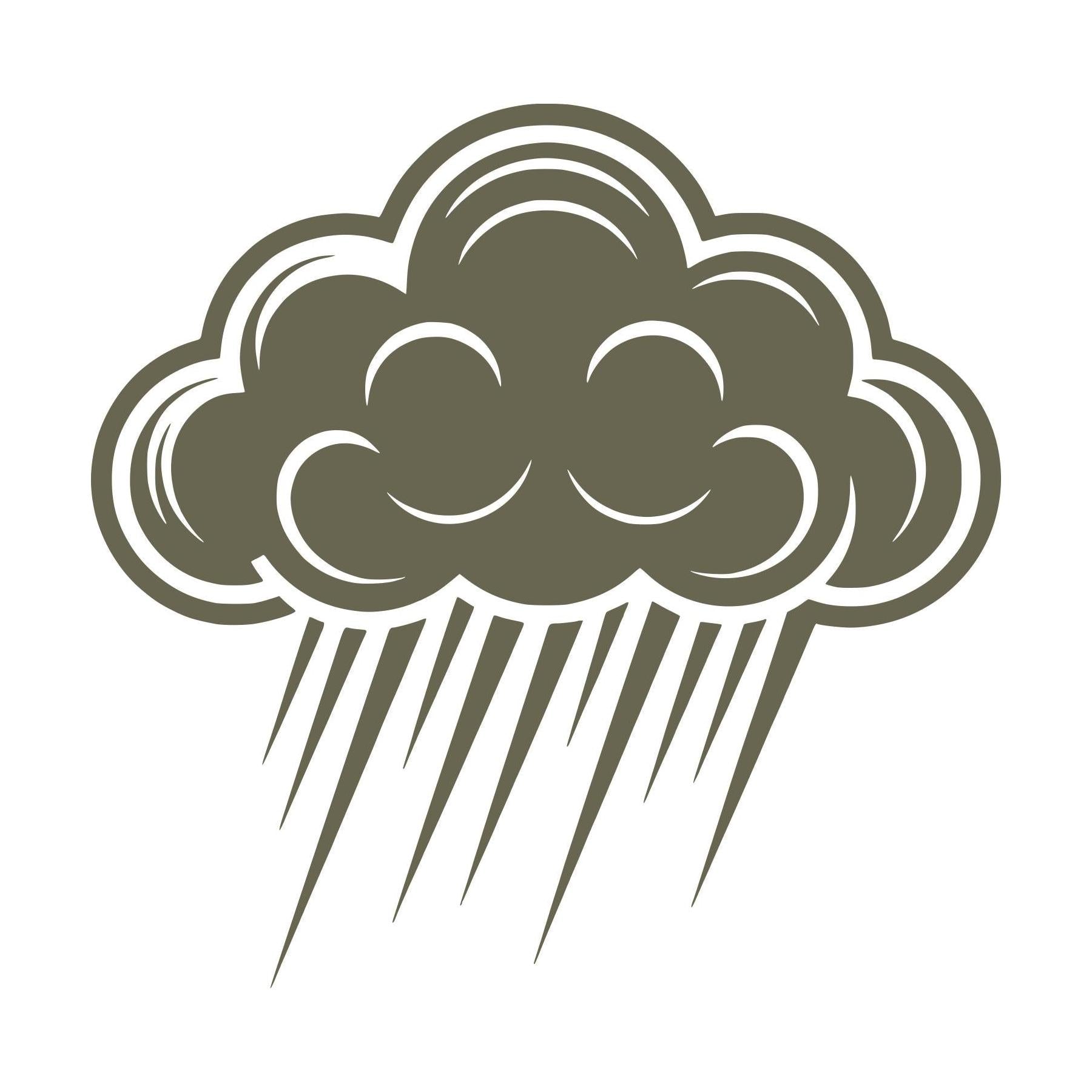 Raining Cloud Delrin Leather Stamp