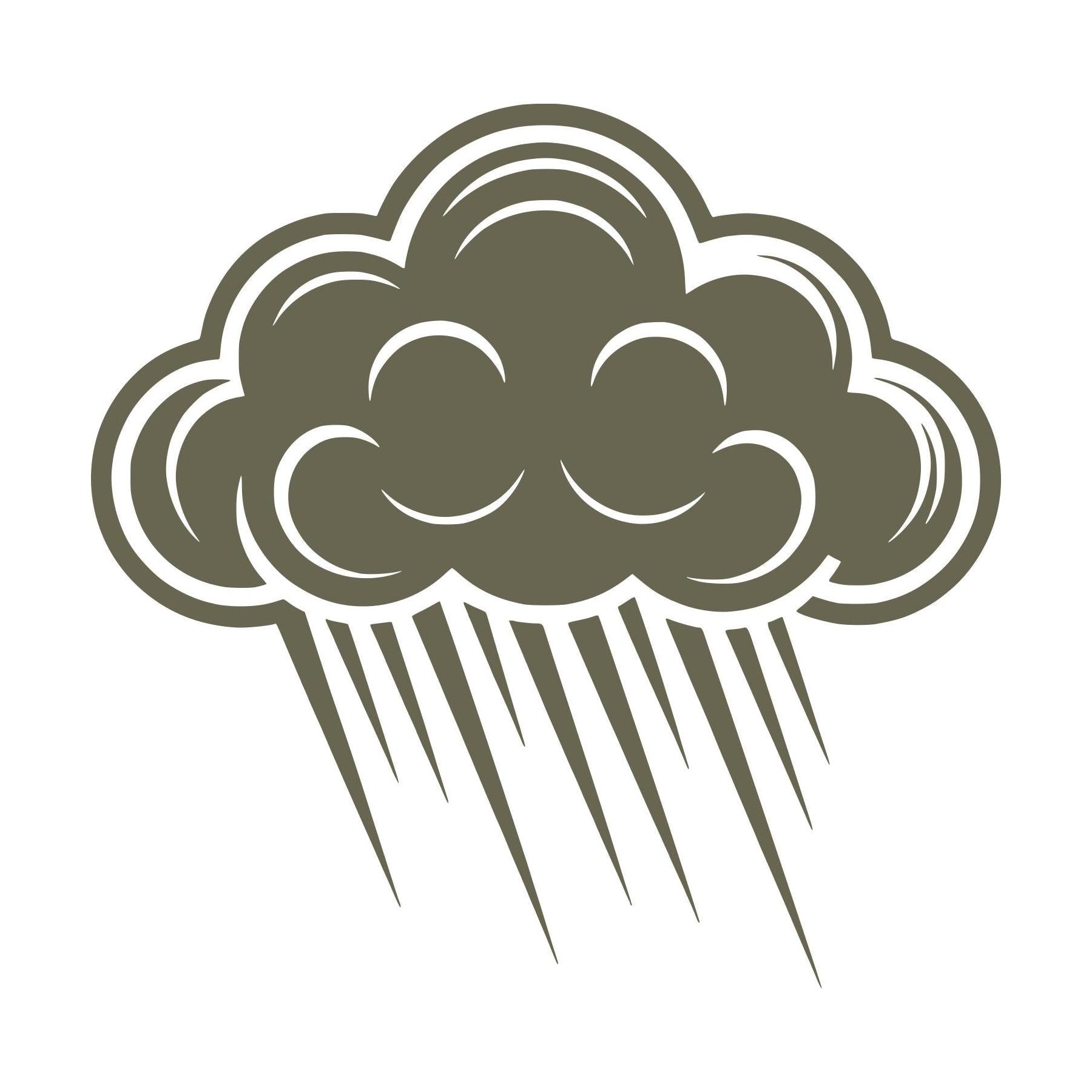 Raining Cloud Delrin Leather Stamp