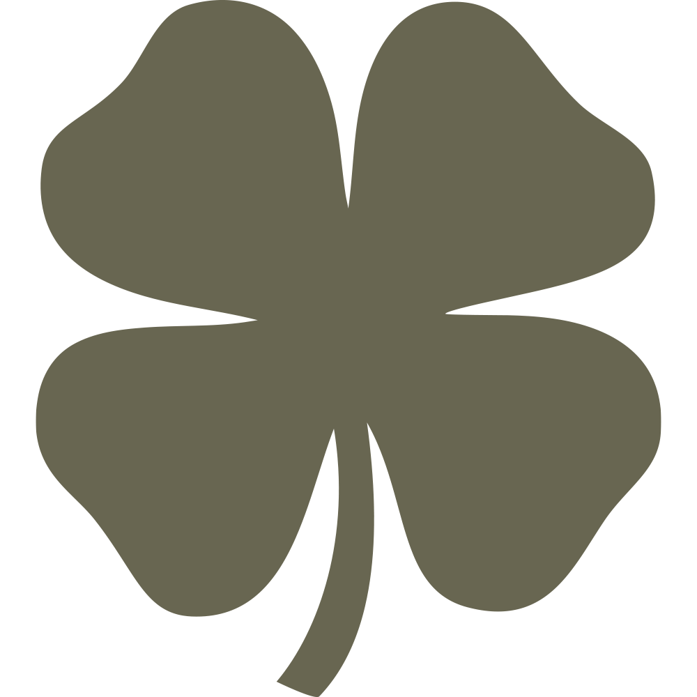 Four Leaf Clover Delrin Leather Stamp