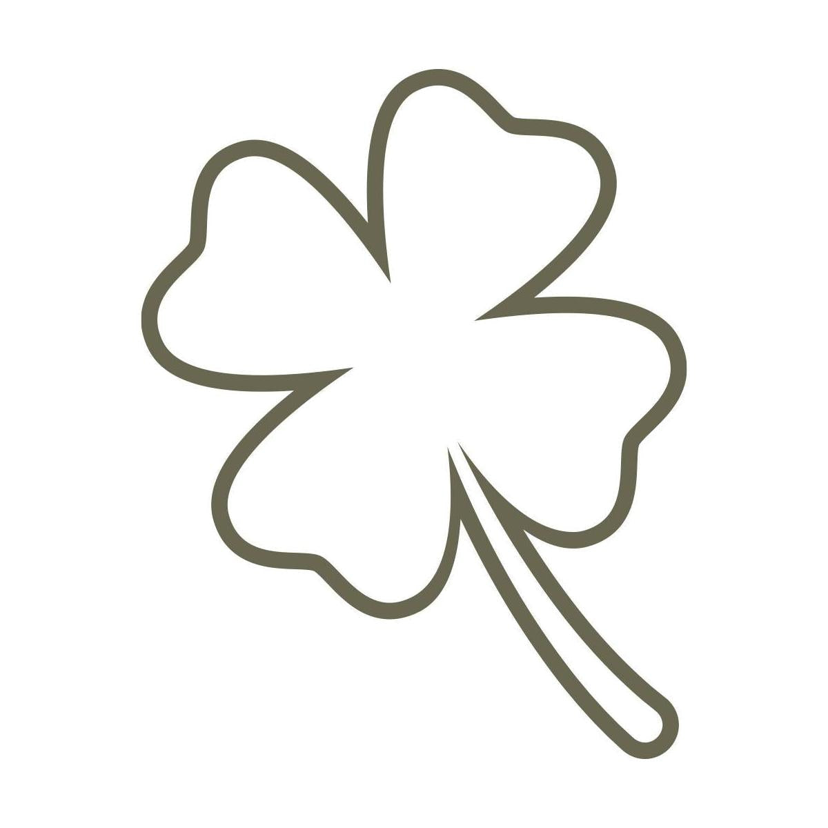 Four Leaf Clover Delrin Leather Stamp