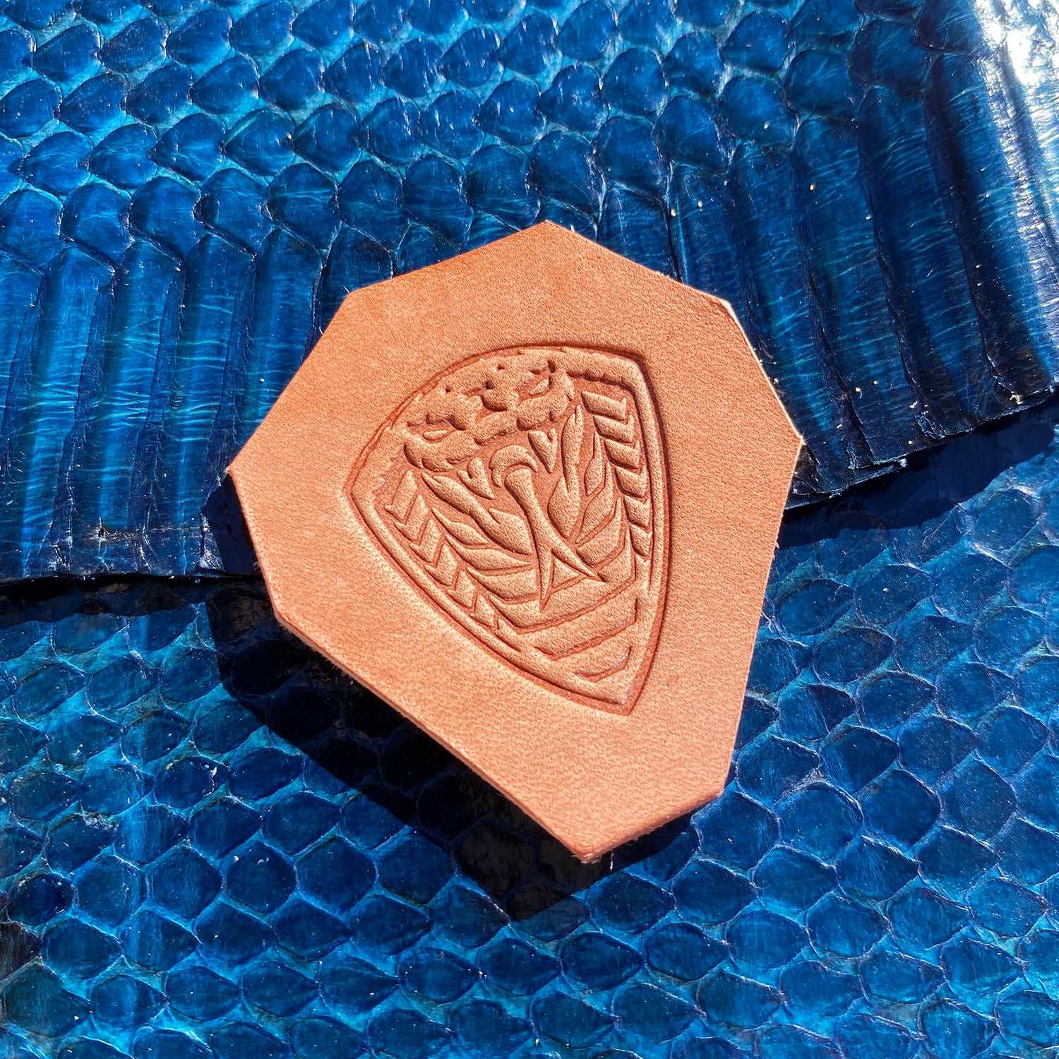 Cobra Snake Delrin Leather Stamp