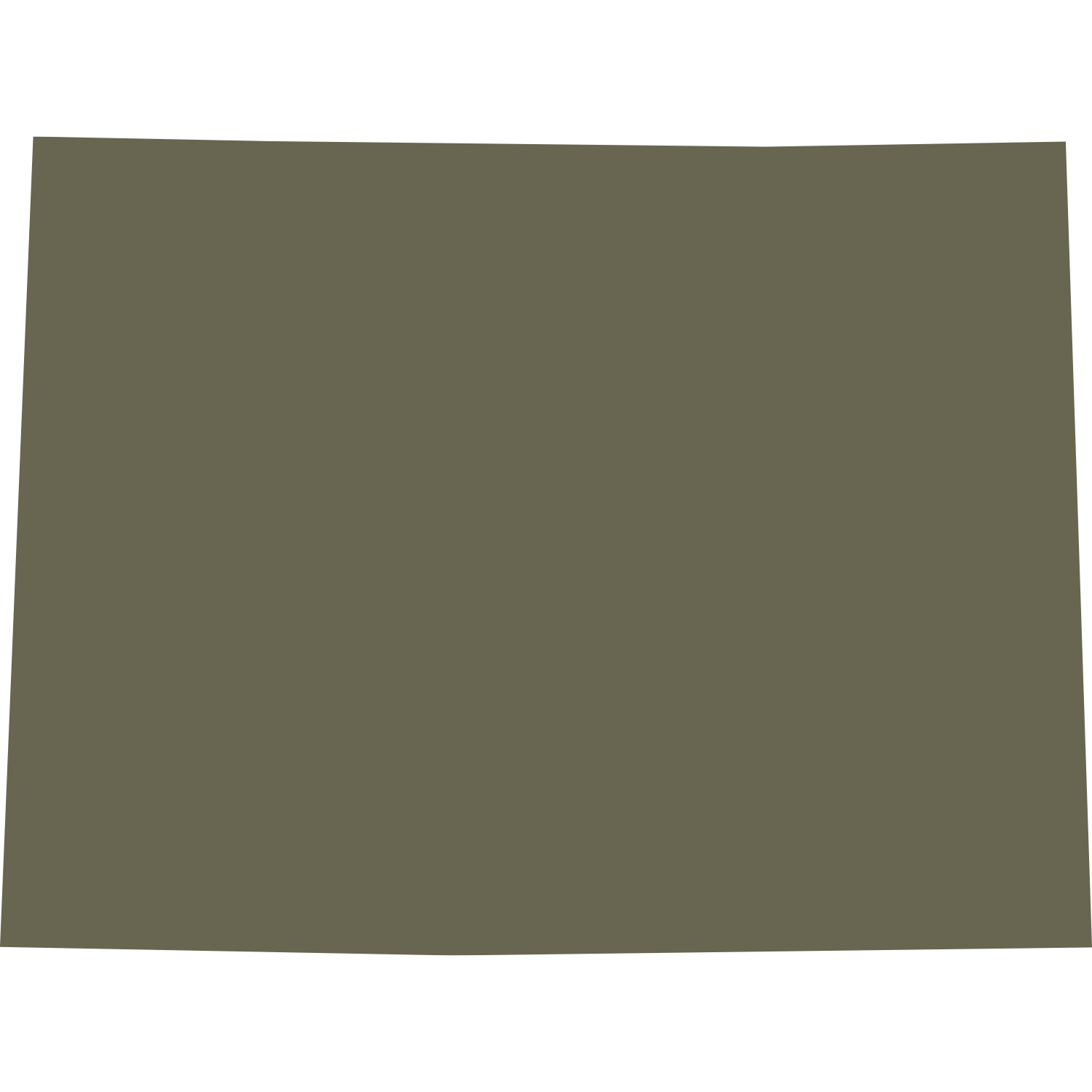 Colorado State Shape Delrin Leather Stamp