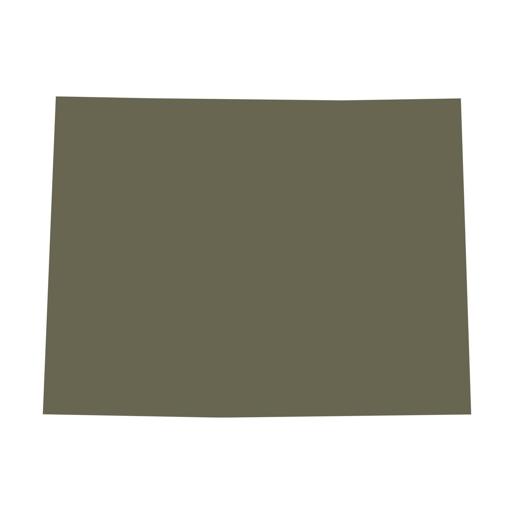 Colorado State Shape Delrin Leather Stamp