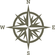 Compass Star Delrin Leather Stamp