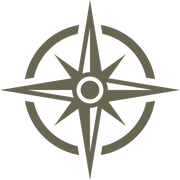 Compass Star Delrin Leather Stamp