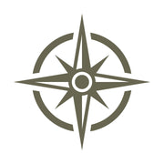 Compass Star Delrin Leather Stamp