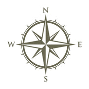 Detailed compass rose design, made for a Delrin leather stamp—great for nautical, travel, or adventure-themed leather goods.