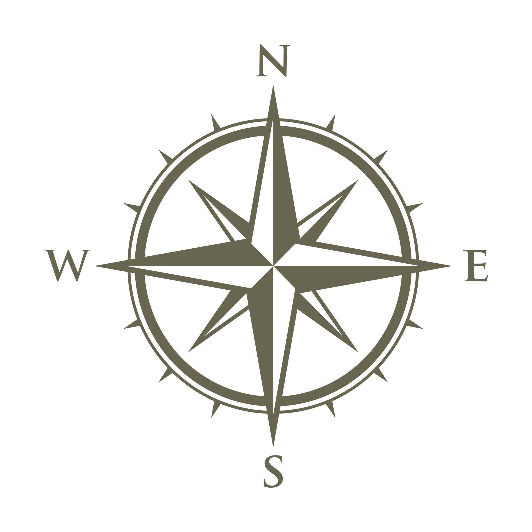 Detailed compass rose design, made for a Delrin leather stamp—great for nautical, travel, or adventure-themed leather goods.