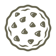 Chocolate Chip Cookie Delrin Leather Stamp