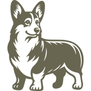 Corgi Dog Delrin Leather Stamp