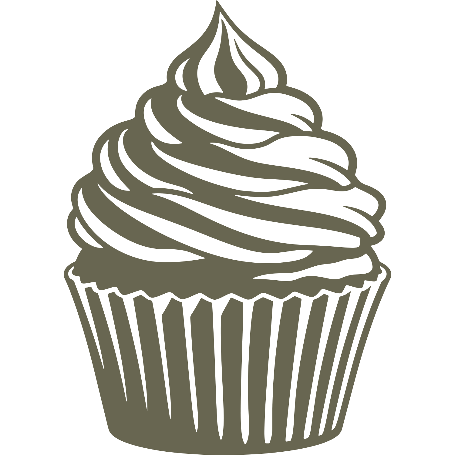 Cupcake Delrin Leather Stamp