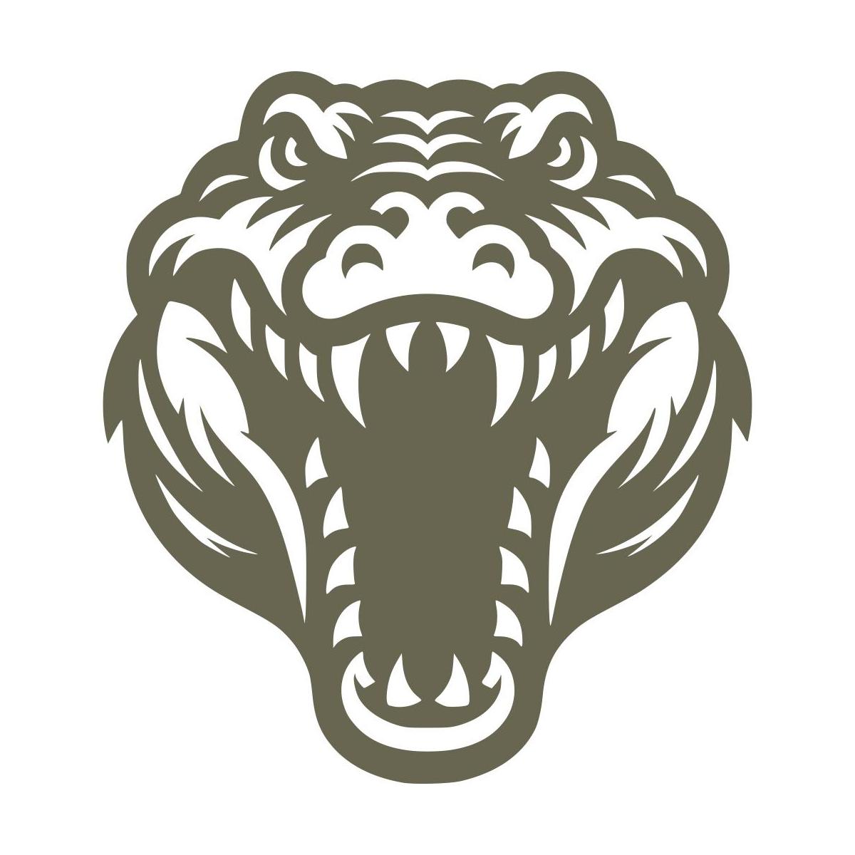 Crocodile Head Delrin Leather Stamp