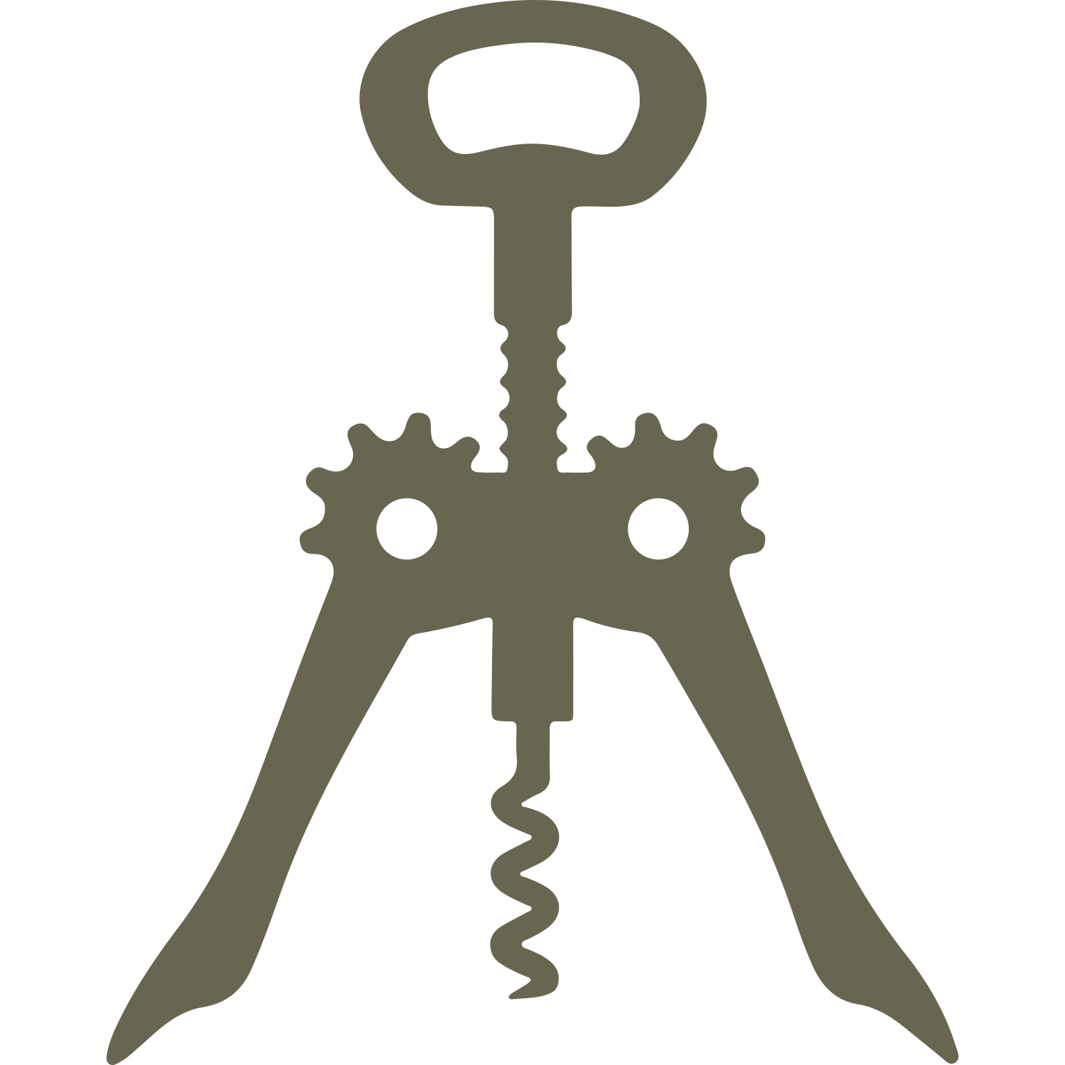Wine Corkscrew Delrin Leather Stamp
