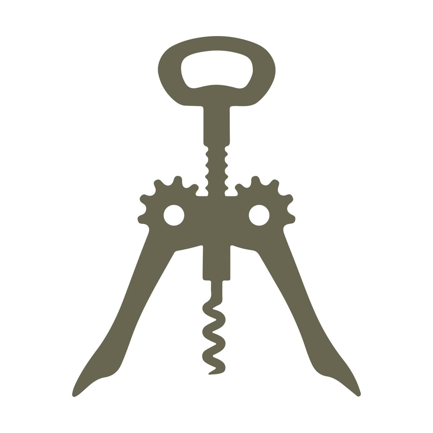 Wine Corkscrew Delrin Leather Stamp
