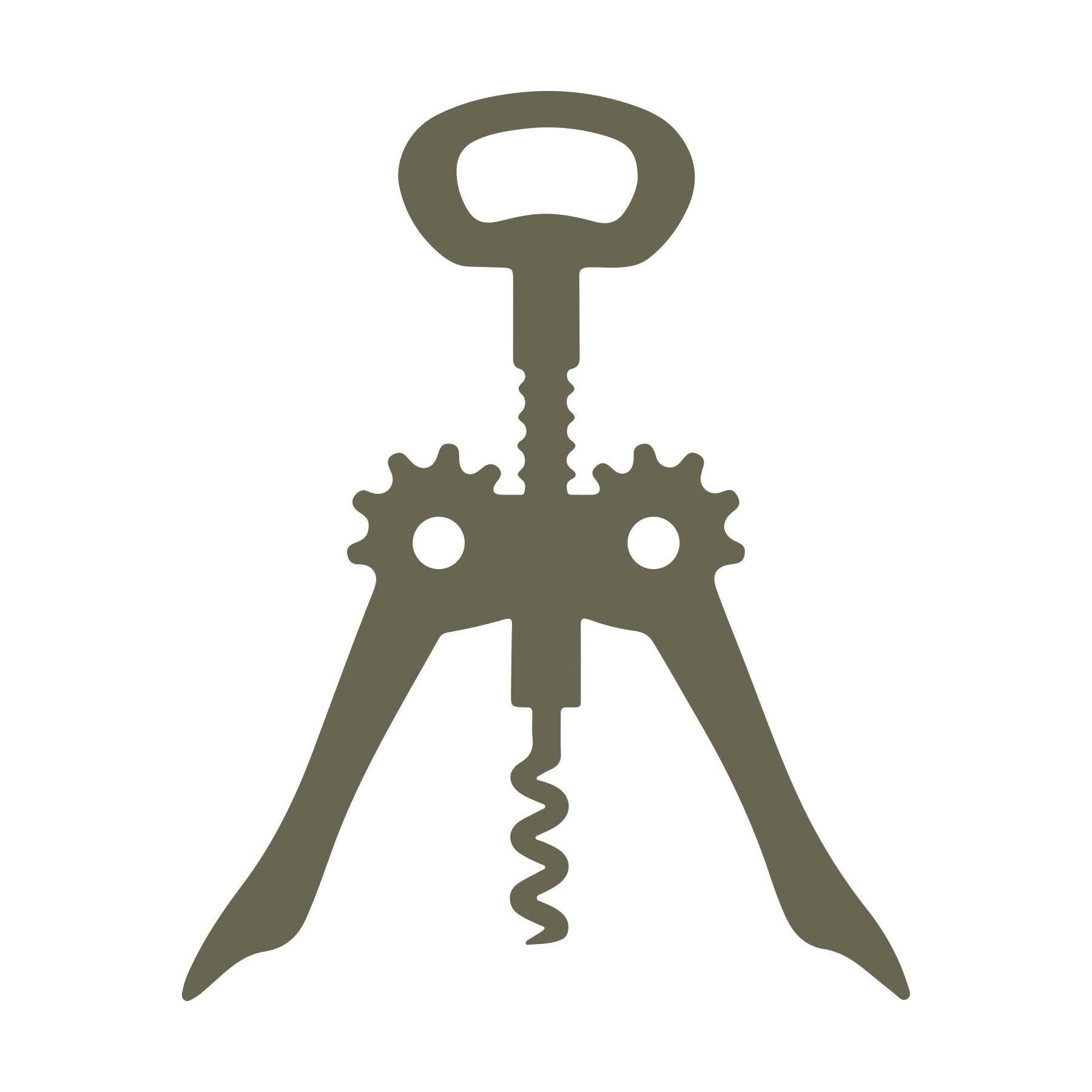 Wine Corkscrew Delrin Leather Stamp