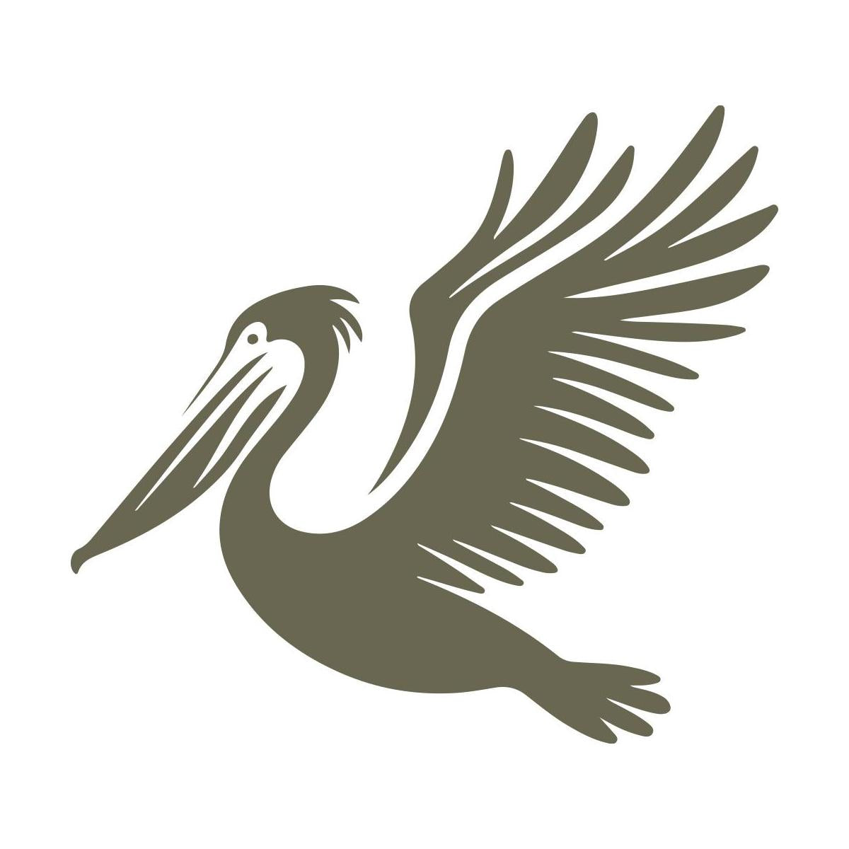 Delrin leather stamp with a detailed pelican design, perfect for coastal and wildlife-themed leatherworking projects.