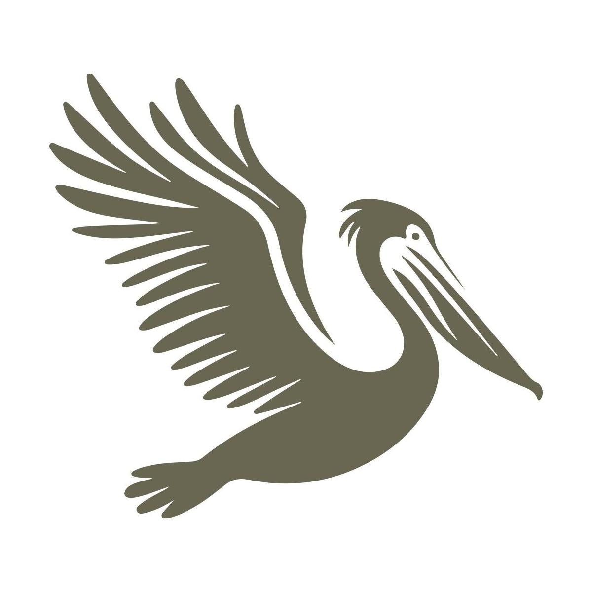 Delrin leather stamp with a detailed pelican design, perfect for coastal and wildlife-themed leatherworking projects.