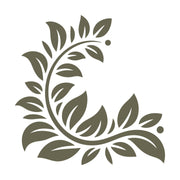 Leaf Flourish Corner Delrin Leather Stamp