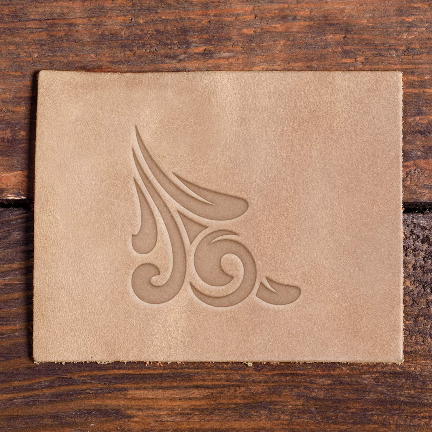 Flourish Corner Delrin Leather Stamp