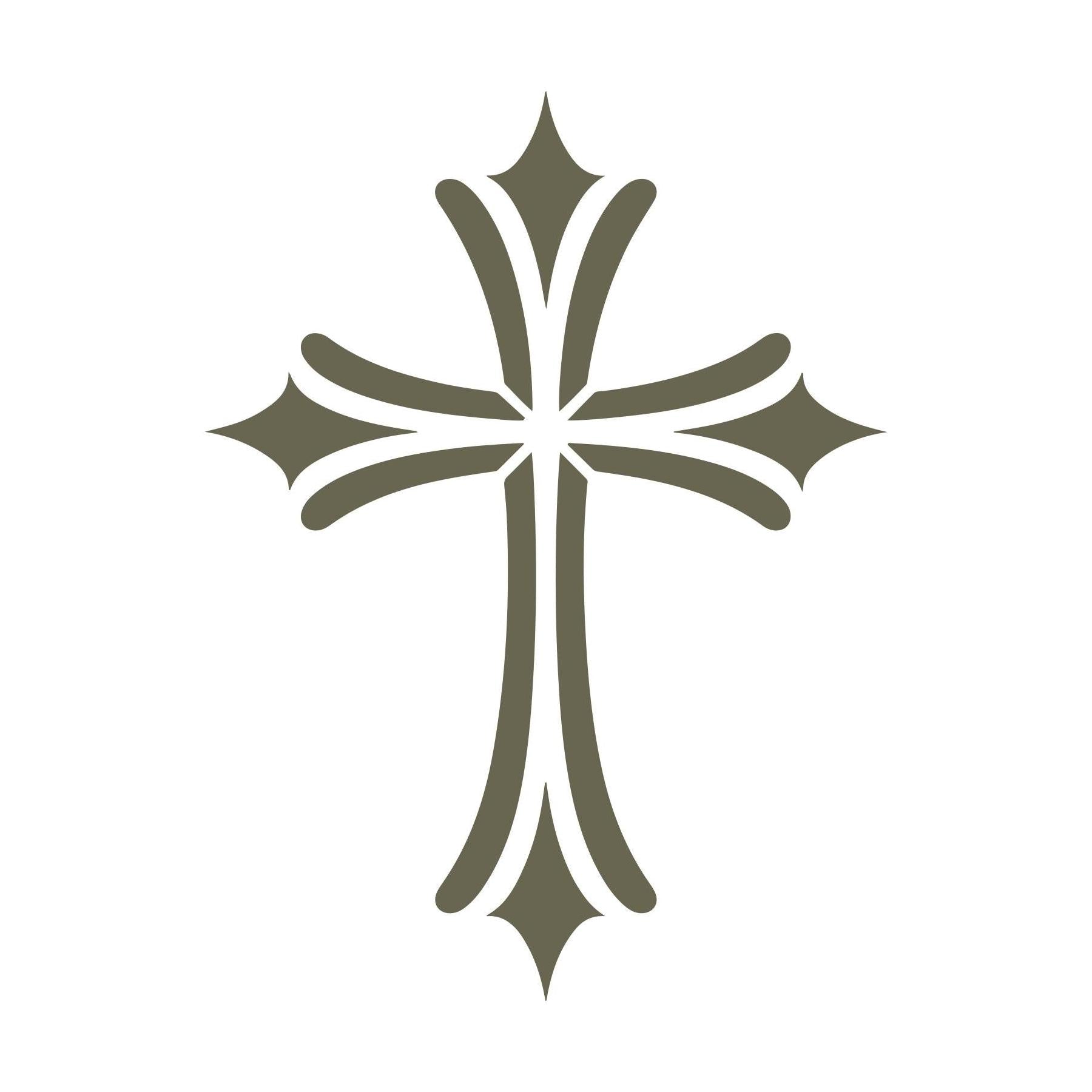 Religious Cross Delrin Leather Stamp