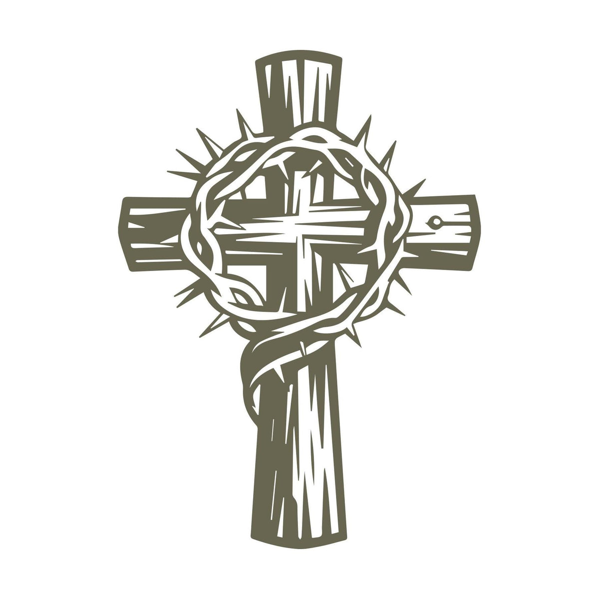 Religious Cross Delrin Leather Stamp