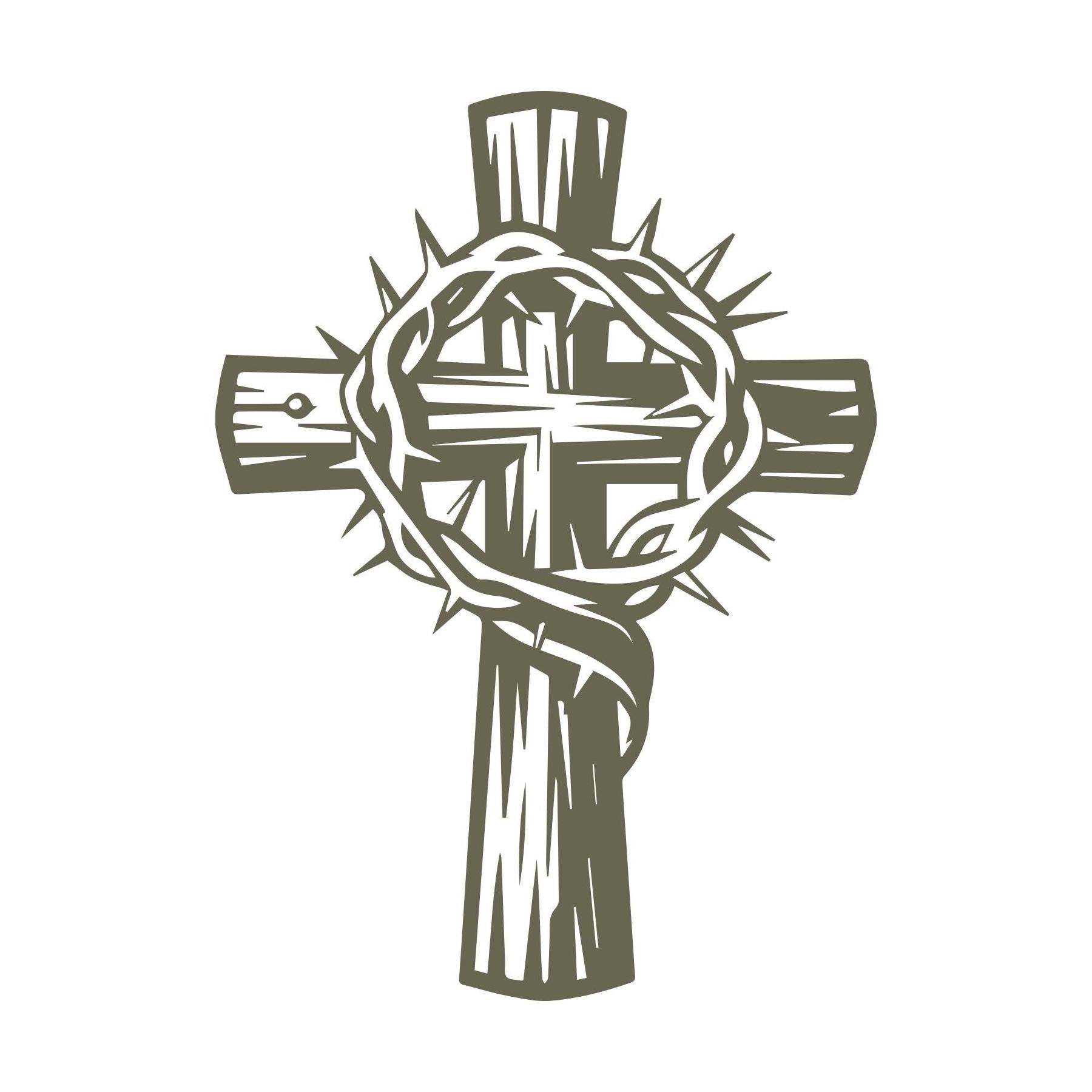 Religious Cross Delrin Leather Stamp