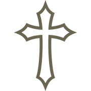Religious Cross Delrin Leather Stamp