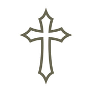 Religious Cross Delrin Leather Stamp