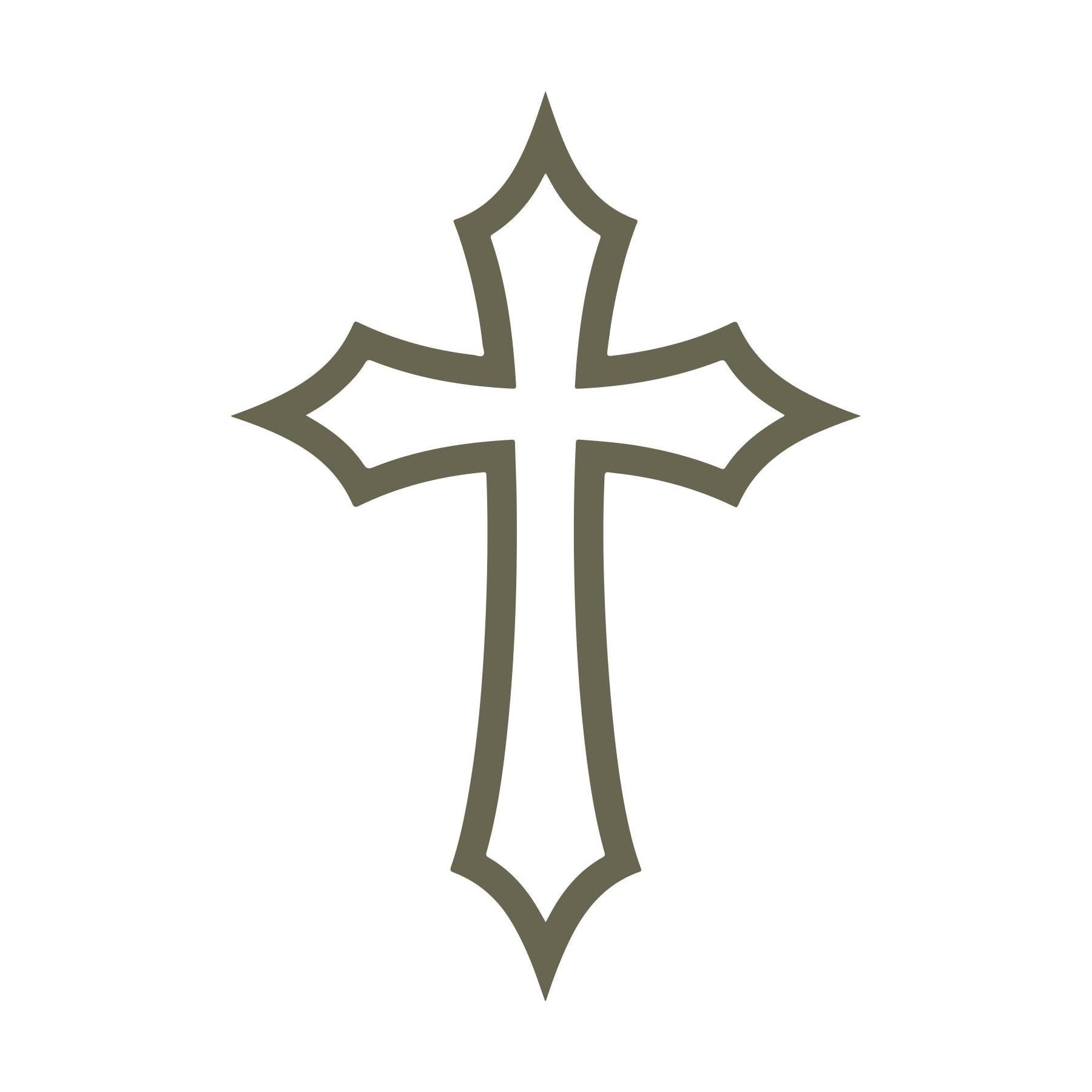 Religious Cross Delrin Leather Stamp
