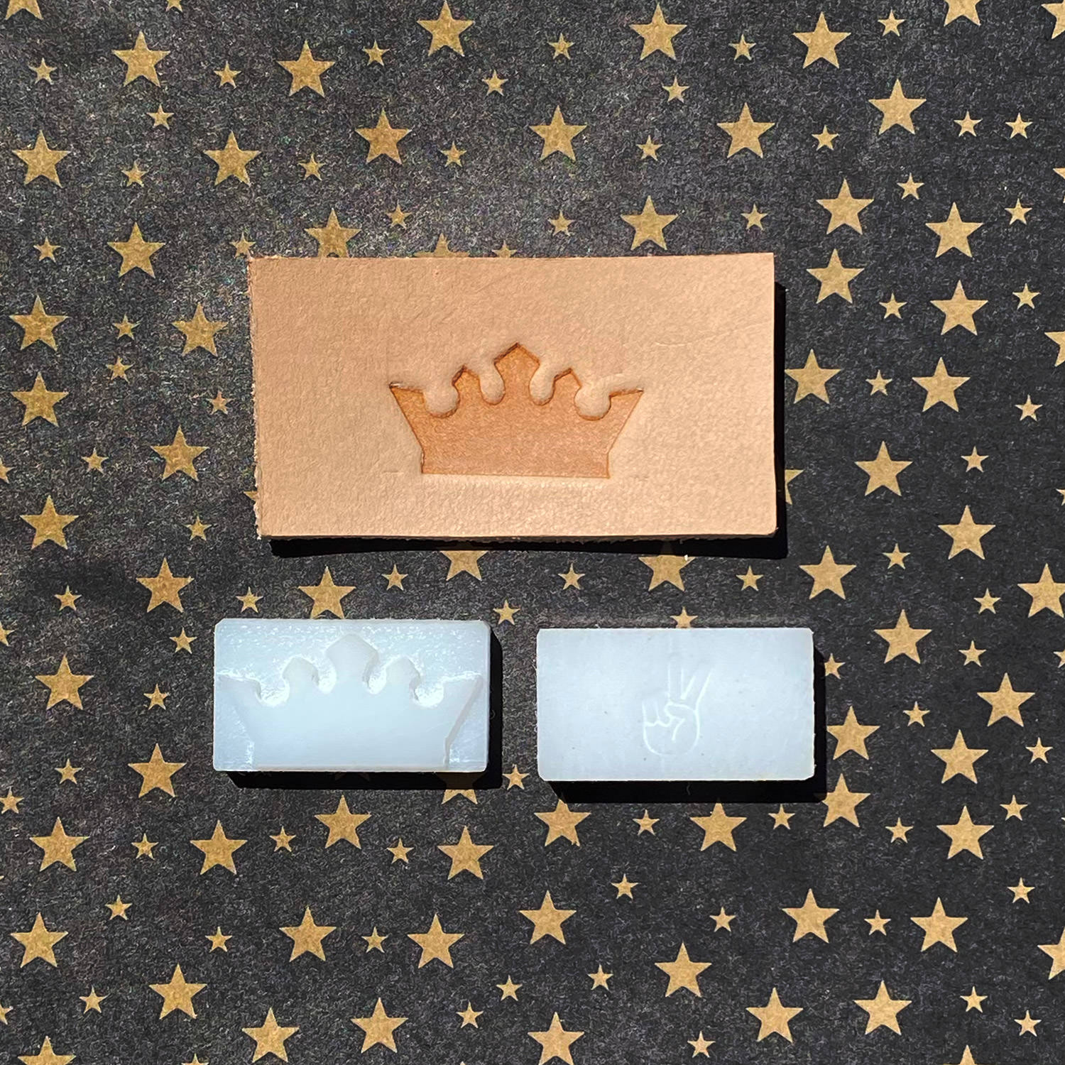 Crown Delrin Leather Stamp