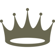 Delrin leather stamp with a classic crown design, perfect for royal and luxury-themed leatherworking projects.