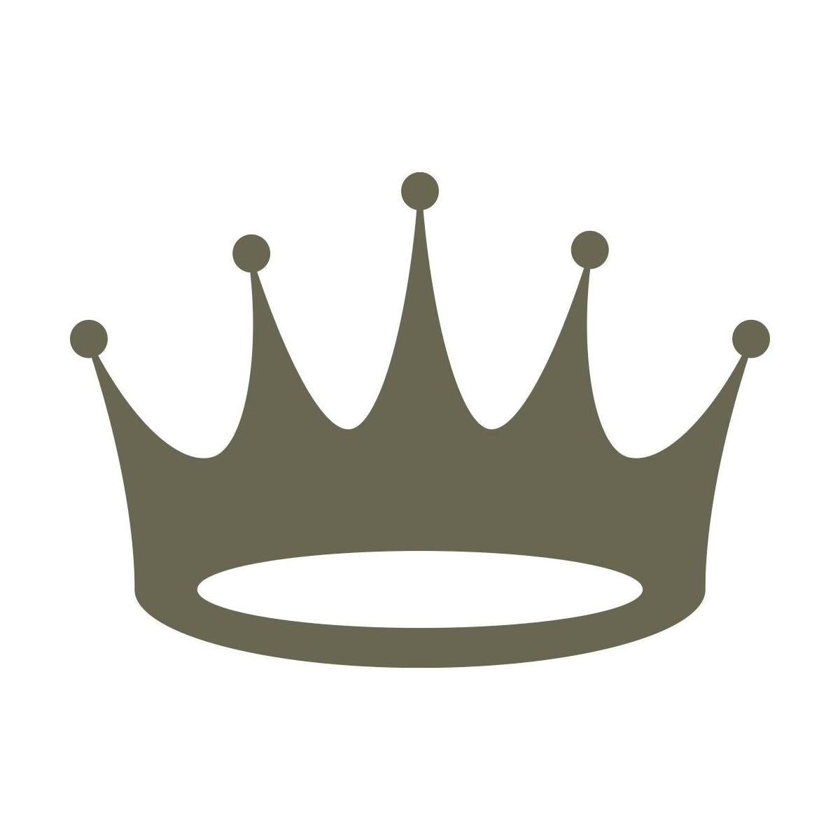 Delrin leather stamp with a classic crown design, perfect for royal and luxury-themed leatherworking projects.