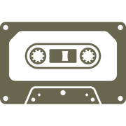Retro cassette music tape