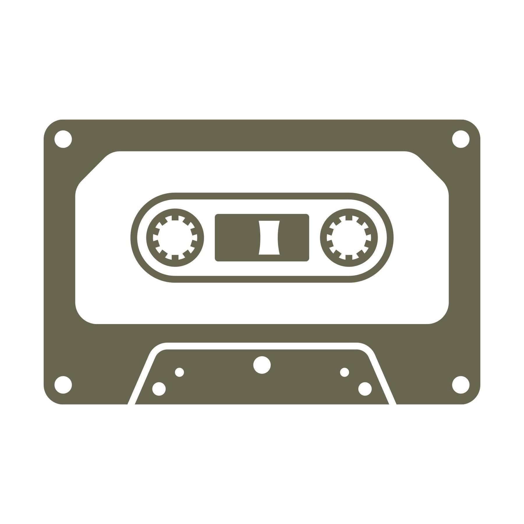 Retro cassette music tape