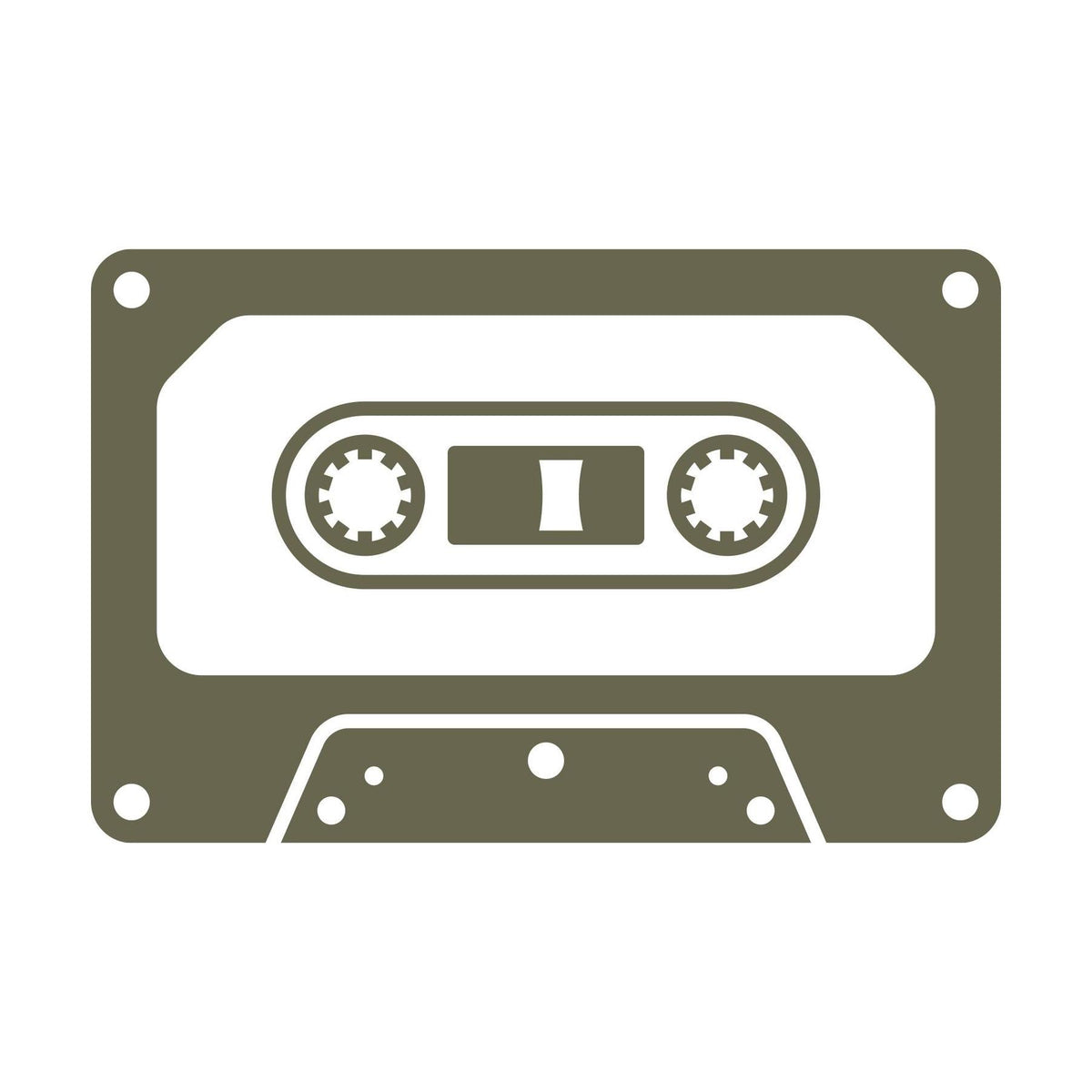 Retro cassette music tape