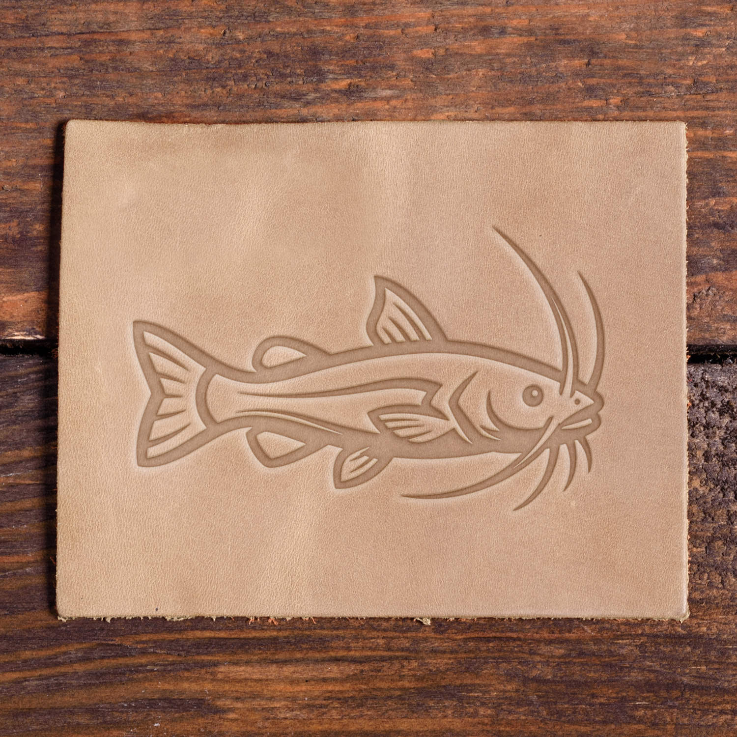 Catfish Delrin Leather Stamp