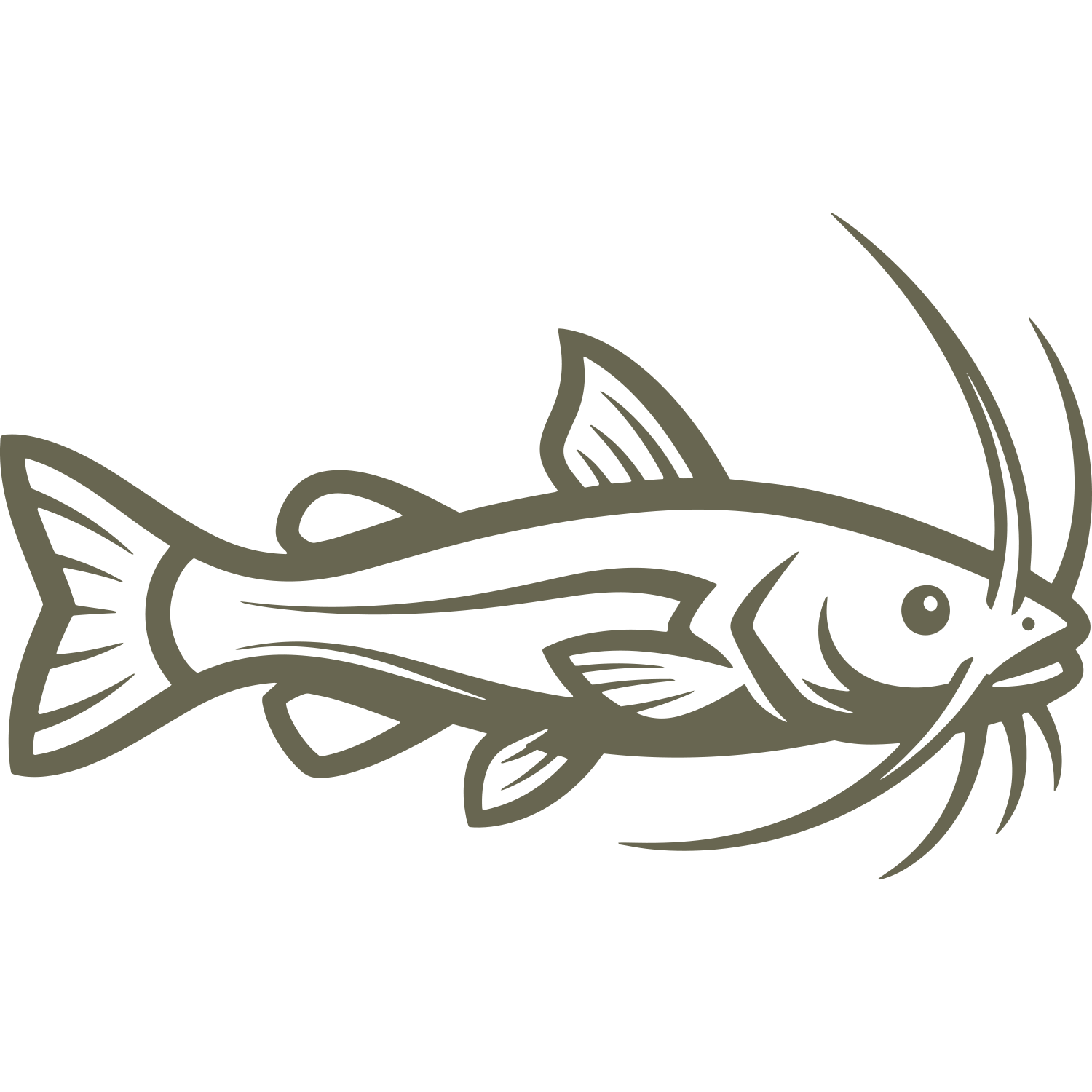 Catfish Delrin Leather Stamp