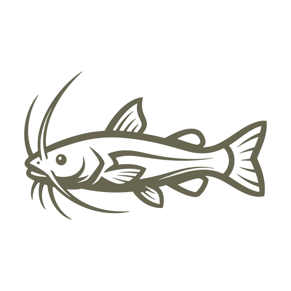 Catfish Delrin Leather Stamp