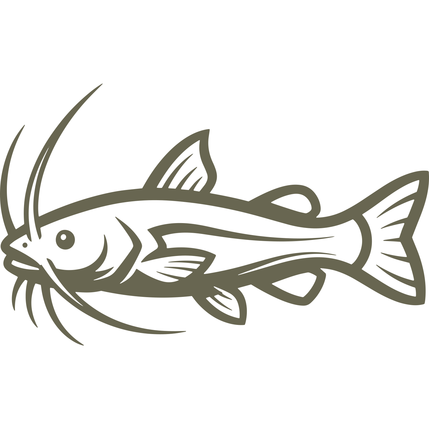 Catfish Delrin Leather Stamp